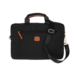 NWT BRIC’S BRIEFCASE bag nylon black laptop shoulder belt Unisex