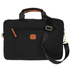 NWT BRIC'S BRIEFCASE bag nylon black laptop shoulder belt Unisex