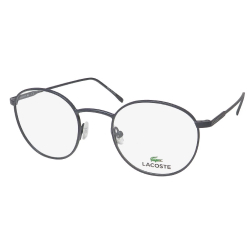 NEW LACOSTE L2246 EYEGLASSES GRAY METAL 48-21-145 ROUND FULL-RIM MENS 035