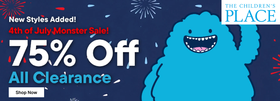75% Off All Clearance.