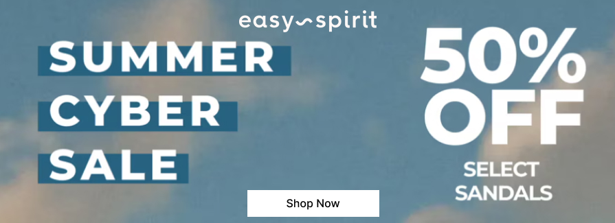 50% Off Select Sandals.