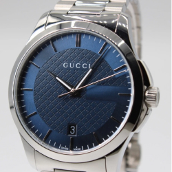 GUCCI G-Timeless 38 MM YA126440 Blue Dial Quartz Men's Watch