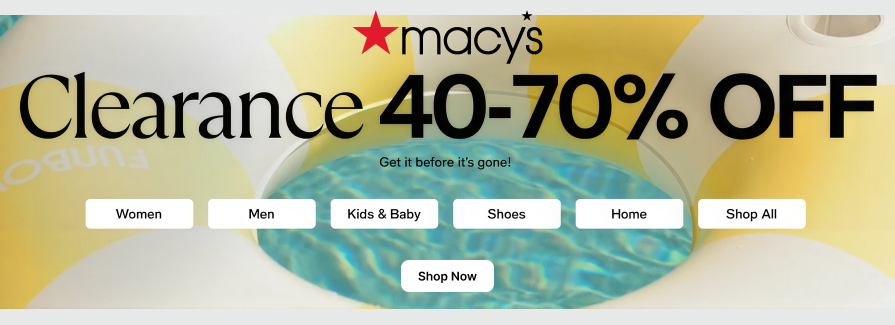 Clearance 40-70% Off.
