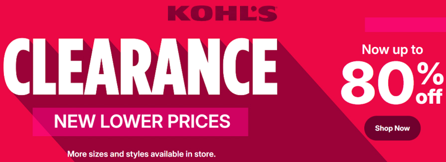 Clearance Now Up to 80% Off.