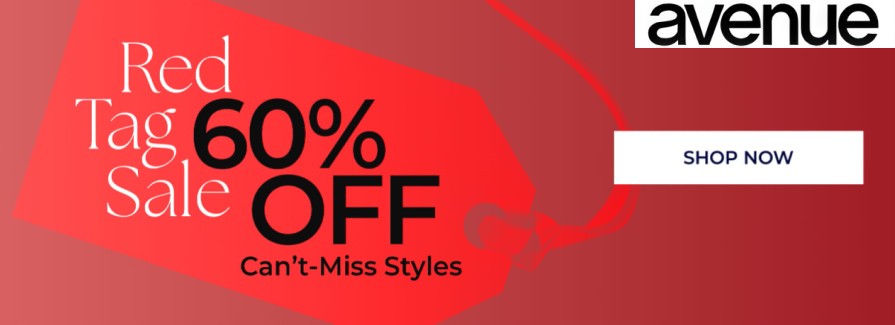 Red Tag Sale 60% Off.