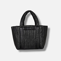 Rag & Bone Women's Black Leather Logo Top Handle Handbag Tote Bag