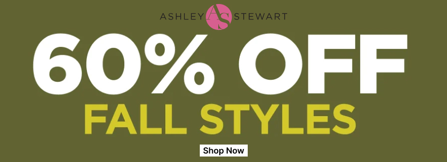 60% Off Fall Styles.