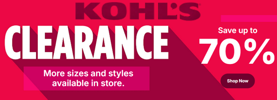Up to 70% Off Clearance.