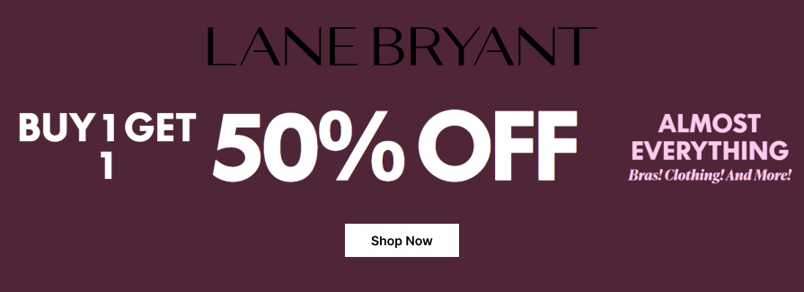 Buy One, Get One 50% Off.