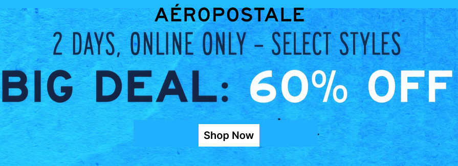 60% Off Select Styles.
