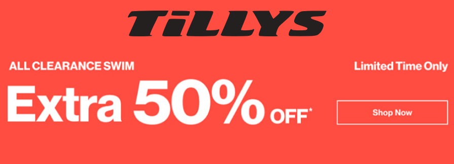 All Clearance Swim Extra 50% Off.