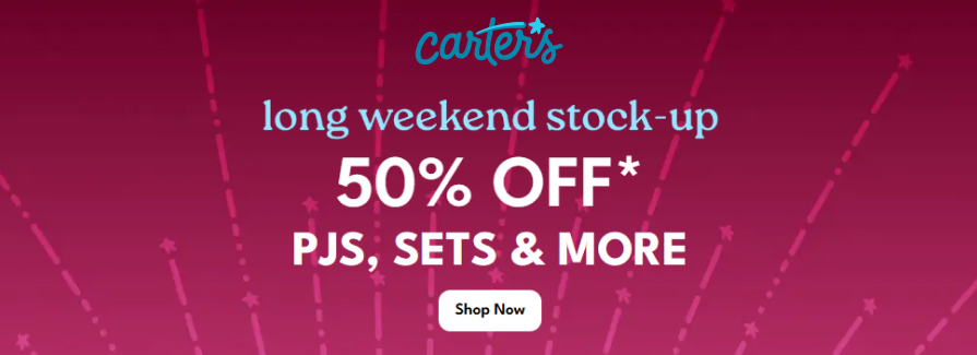 50% Off PJs, Sets & More.